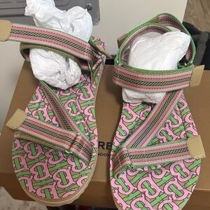 Burberry Multicolor Patterned Sandals
